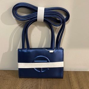 Cobalt blue small telfar bag